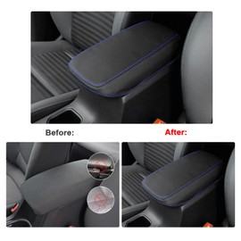 SXCY Fit for 2018-2022 2023 Hyundai Kona Armrest Cover,2023 Kona Center Console Cover for 2021 2022 2023 Hyundai Kona Armrest Cover Console Cover Protection for 2022 2023 Kona Armrest Cover(Blue Line)