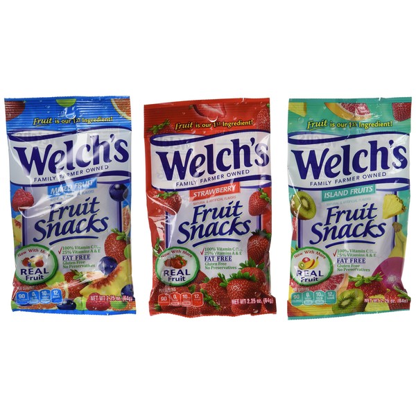 Welch's Fruit Snacks, 2.25 Ounce Pouches, 24 Count, Variety Pack