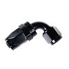 System1 Designs -8AN Black Anodized Swivel 90 Degree Hose End