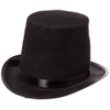 Rhode Island Novelty Black Felt Top Hat (2-Pack)