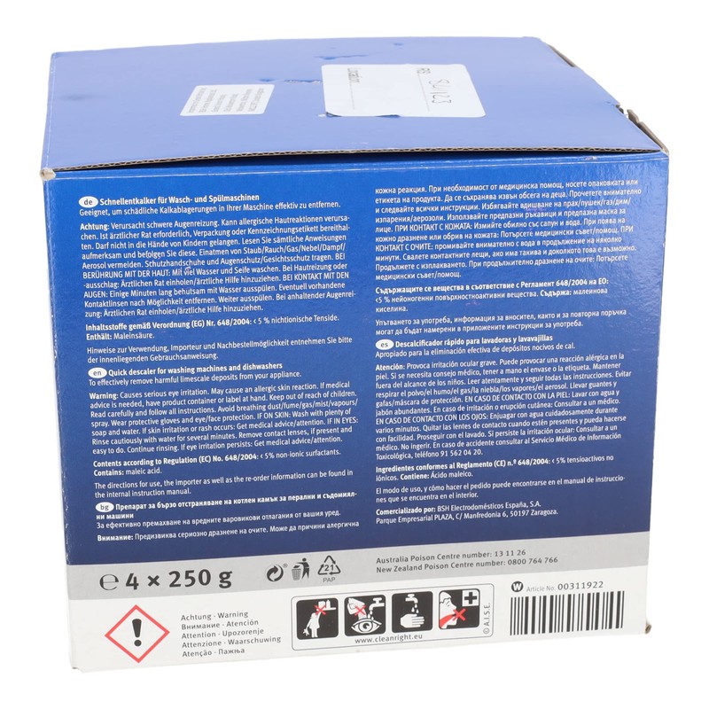 sparefixd Multipurpose Descaler, Pack of 4 to Fit Siemens Washing