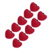 10pcs Wrist Pin Cushion Soft Elastic Heart Shaped Wearable Needle