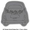 A7 'Wedding Car' Unmounted Rubber Stamp (RS00014036)