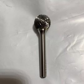 RHODIUS 3/4" x 11/16" 1/4" Shank SD-7 Ball Nose Double Cut Carbide Burr US MADE