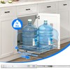 WelFurGeer 2-Tier Kitchen Cabinet Pullout Shelf and Drawer Organizer, Soft