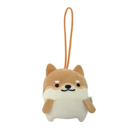 Morisaka Global Petamon Mascot, Shibainu, 2.2 x 1.0 x 2.6 inches (5.5 x 2.5 x 6.5 cm), Animal, Shiba Inu, Strap, Charm, Cute, Stuffed Toy, Going Outing, Sneaking, Bag or Backpack PETA-0011