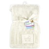 Luxury Soft Cute Baby Blanket Embroidery design 30° Washable 0months+ - Cream