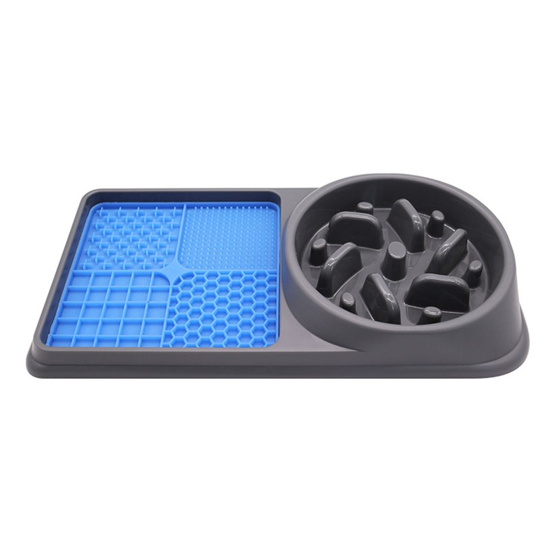 2 in 1 Slow Feeder Dog Bowls and Licking Mat