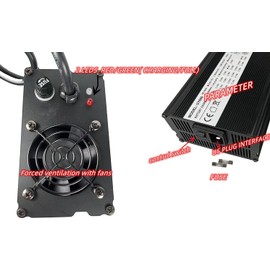 Dr.Acces 48V 10A RXV Battery Charger | 48V 10AMP Golf Cart Battery Charger Fits on E-Z-GO RXV TXT Powerwise 3-Pin Connector