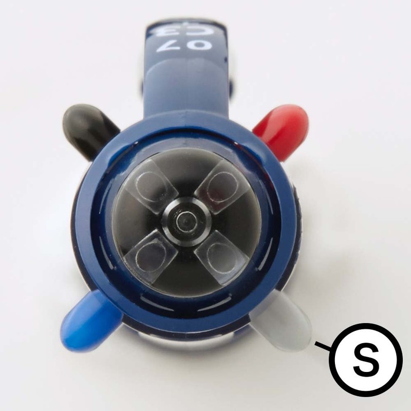 ぺんてる 多機能ペン ビクーニャ BXW475C ブルー軸