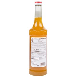 Monin - Pineapple Syrup, Sweet Tropical Flavors, Great for Teas, Sodas, & Cocktails, Natural Flavors, No Artificial Sweeteners or Ingredients, Gluten-Free, Vegan, Non-GMO, Clean Label (750ml)