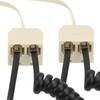 KEWAYO 2PCS Telephone Splitter, RJ11 Male to Female Two Way