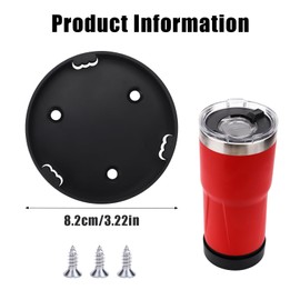Tumbler Mount for, Cup Holder with Screws Compatible with Cup 20oz & 30oz