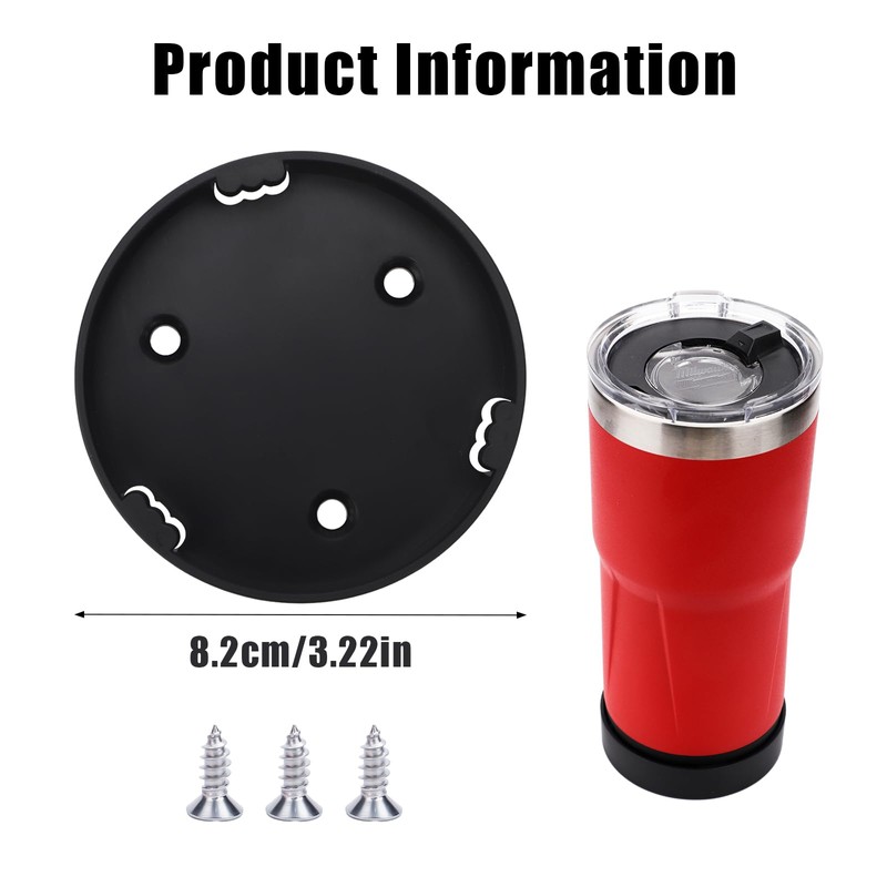 Tumbler Mount for, Cup Holder with Screws Compatible with Cup