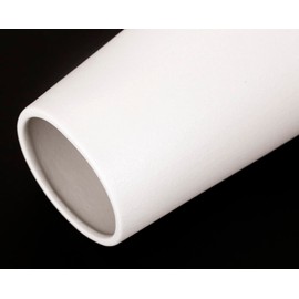 White Frosted Ceramic Vase 6 Inch - Modern Minimalist Vase for Lavender, Pampas Grass, Dried Flowers & Plants | Elegant Wedding Table Decor, Shelf Decor, Living Room