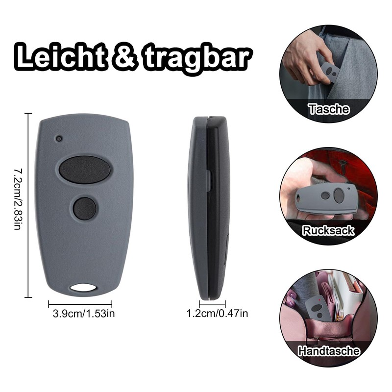 868.3MHz Garage Door Opener Handheld Transmitter for Marantec, 2 Channel