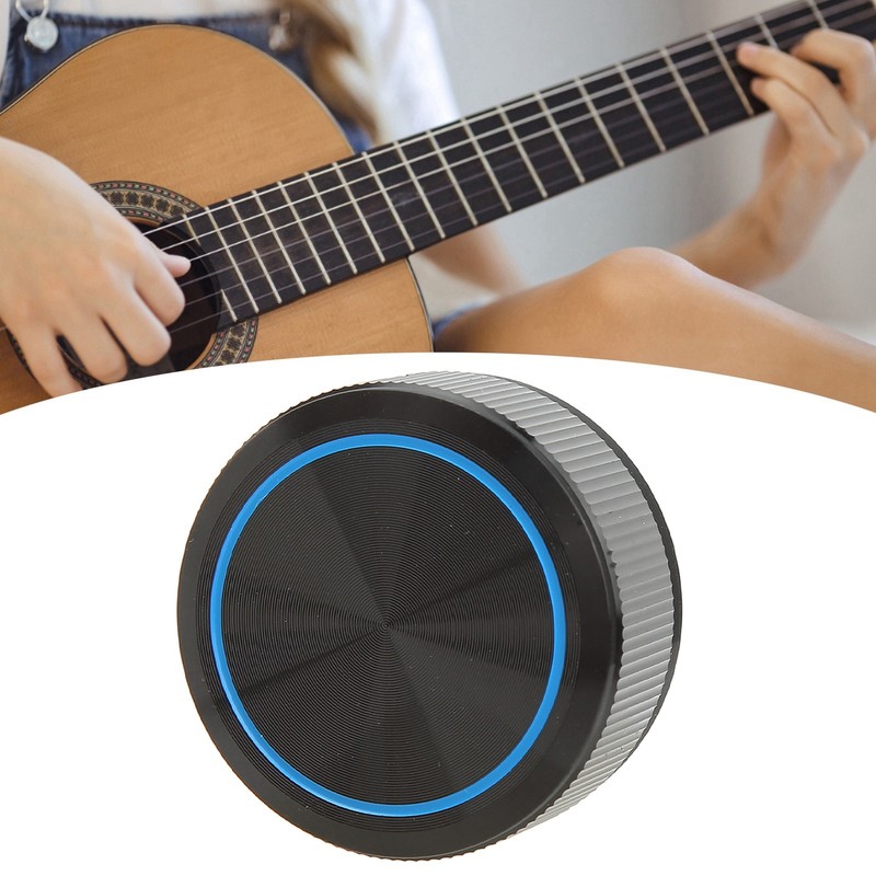 Guitar Knob Aluminum Black Plate Blue Line Professional 1/4in Axes