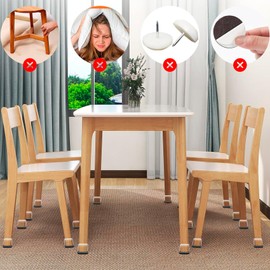 Chair Sliders for Carpet, 16PCS Furniture Sliders for Carpeted Floors & Hardwood Floors, Square Chair Glide Pads for Quickly and Easily Moving Furniture, Protect Floor(Clear, Fit 1"-1.4")