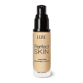 LURE | Base de Maquillaje Líquida con Cobertura Máxima, Resistente al Agua y Adicionada con Vitamina E, C y A en Tono Latte