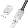 Flutesan 10 Packs Solderless LED Strip Connector, Transparent Track Lighting