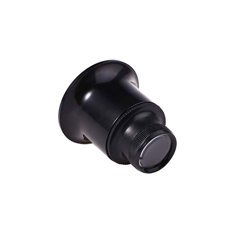 10X 15X 20X Black Jewelers Loupe Magnifier Magnifying Eye Loop