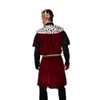 Western F.a.s.h.i.o.n Deluxe Medieval King Costume, Burgundy Velvet Robe with
