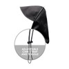 Hairbrella Satin- Lined, Waterproof, Rain Bonnét (Black)