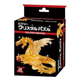 crystal puzzle golden dragon