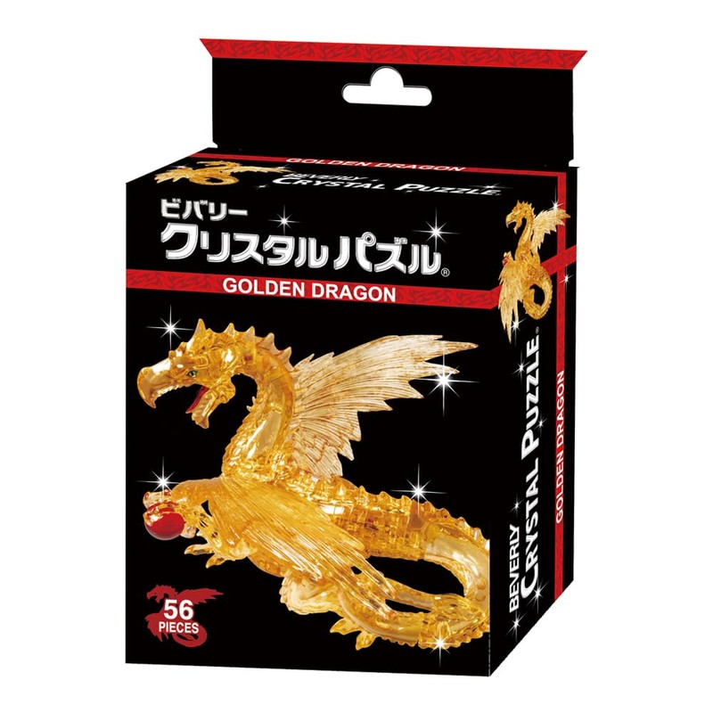 crystal puzzle golden dragon