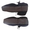 GXARTS 2Pcs 60/40 High Back Bench Seat Cover Black/Charcoal Compatible