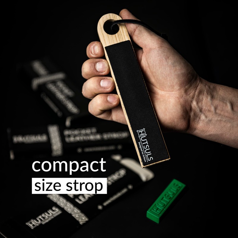 Hutsuls Pocket Knife Strop Kit - Get Razor-Sharp Edges with