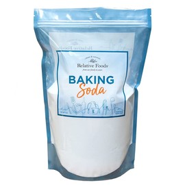 Relative Foods Baking Soda for Cooking, cleaning, & More - Gluten Free Sodium Bicarbonate Baking Mix w/No Preservatives - Pure Bulk Baking Soda for Baking (5, Pounds) Mined from the earth with nothing added.