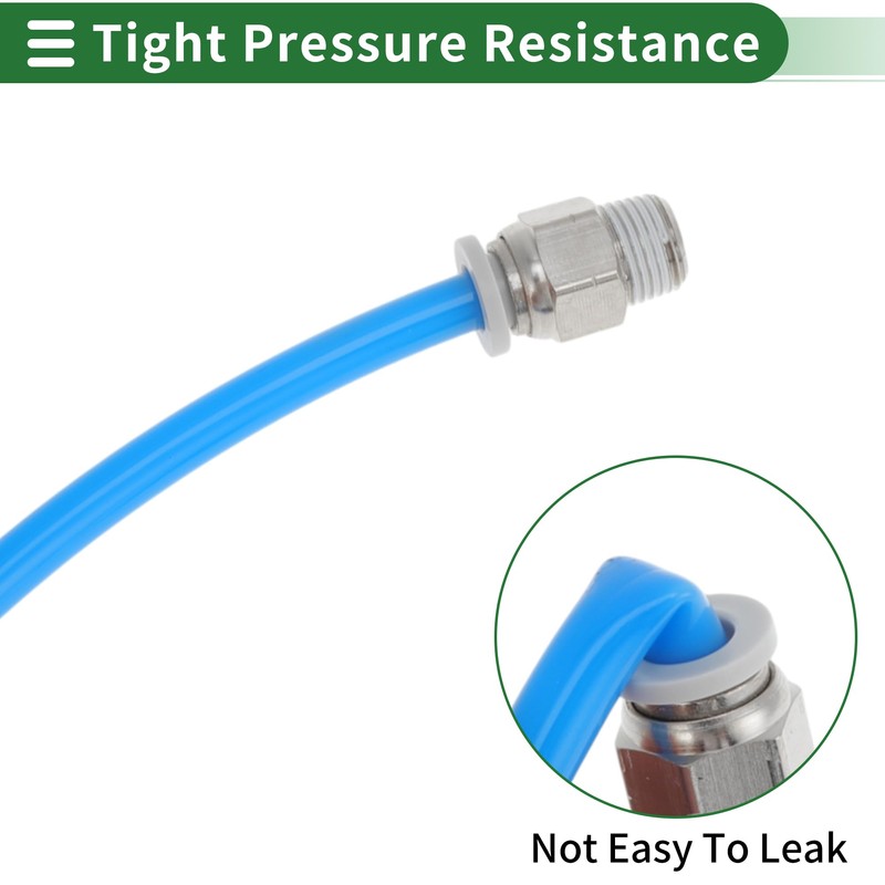 TUCKBOLD Push to Connect Air Fittings 35/64" Male Thread Air