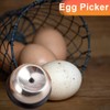 ZBKJYILF Egg Slicer, Egg Pieker, Stainless Steel, Egg Opener for