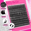 MilyBest Lash Clusters Kit 80D Fluff Cluster Eyelash Extensions 10-18mm