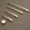 BUKOBYHE 10 Pack 5 Inch(128mm) Kitchen Cabinet Handles Brushed Brass