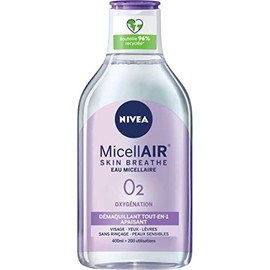 Nivea Mizellenwasser für das Gesicht, 0 %, empfindliche Haut – Flasche mit 400 ml