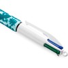 Bic 4 Colours Velour Retractable Multi-Coloured Ballpoint Pens, Medium Point