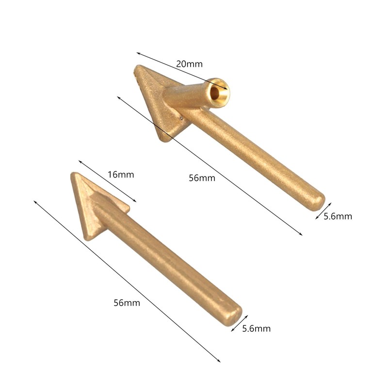 Generic 4x Replacement Tips Welder Soldering Tips,Welder Accessories, Triangular Copper