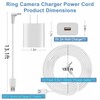 2-Pack Ring Stick up Camera Power Cord Compatible with Ring