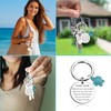 VNDKGN Turtle Keyring,Stainless Steel Travel Gifts for Someone Going Travelling,Driving