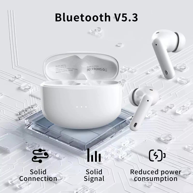 XIAOWTEK A40 Pro Bluetooth 5.3 Wireless Earbuds IPX7 Waterproof 50Hrs