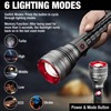 Arrow Rechargeable Flashlights 12000 Lumens, 6 Modes Bright LED Flashlight