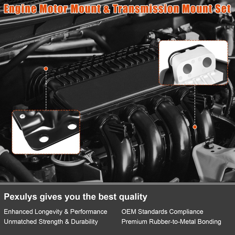 Pexulys 2Pcs Engine Motor Mount for Volvo D13 Engine Renault