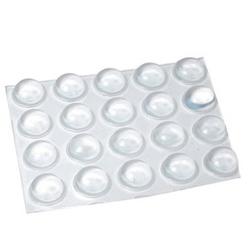 Bump Dots -Clear, 20 Large Transparent Round Bumps