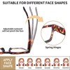 REAVEE 3 Pack Thick Frame Reading Glasses for Women Men,