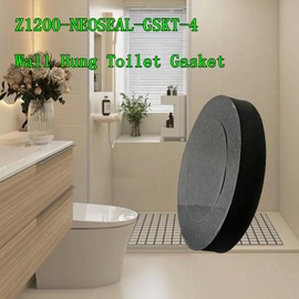 Wall Hung Toilet Gasket, Z1200-NEOSEAL-GSKT-4, Bonded Neo Seal Closet Gasket Replacement Kits, for Rear Discharge Toilet, Rear Outlet Toilet, Rear Flush Toilets, Wall Mounted Toilet