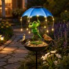 Solar Frog Bird Feeder Garden Light for Outdoor Décor –