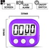 2 Pack Digital Kitchen Timer for Cooking Big Digits Loud