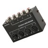 Passive Mixer 4 Channel Line Mixer Mini Sound Mixer Stereo